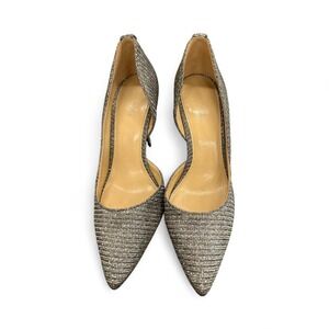 Michael Kors‎ Nathalie slip on d'Orsay profile 3.75 inch wrapped heel leather